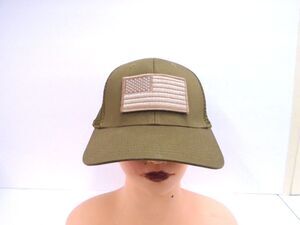 5.11 Tactical ' Flag Bearer ' Mens Baseball Trucker Hat Snap Back Brown/Tan